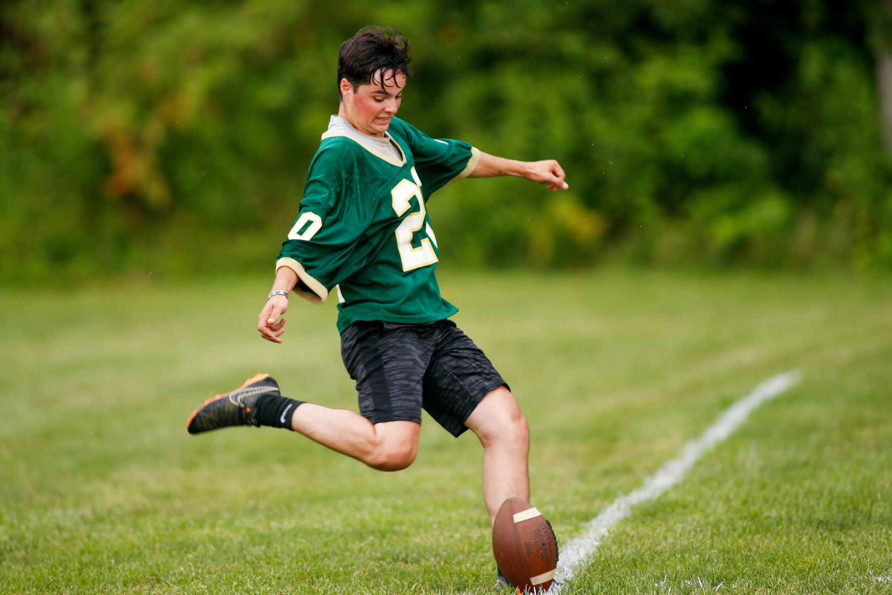 Roanoke Catholic football practice